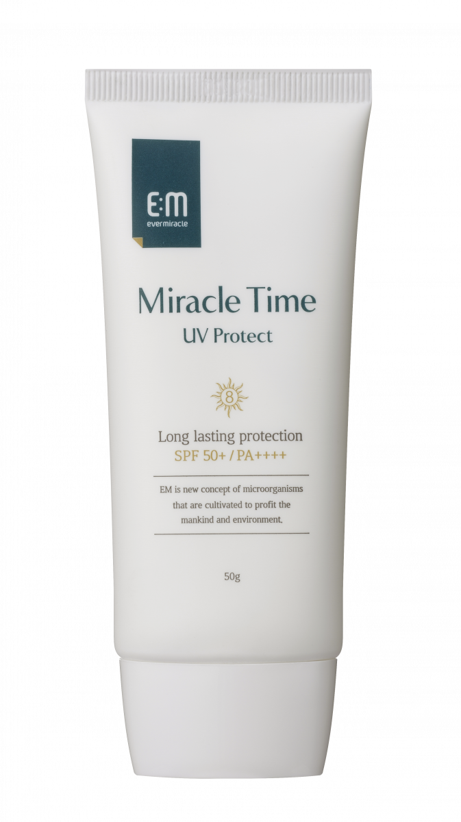 EVOME / Крем солнцезащитный увлажняющий Em Miracle Time uv protect cream