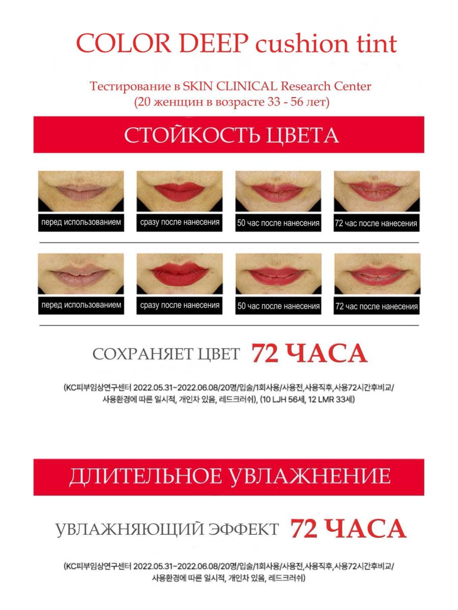 COLOR DEEP VERY MARSALA Тинт-кушон для губ, цвет Марсала роза